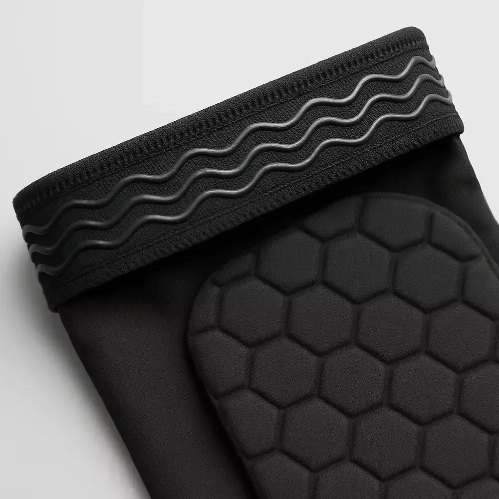 Detalle del tejido y la espuma hexagonal